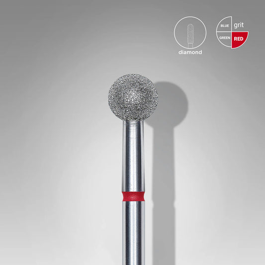 Staleks Diamantový brúsny nadstavec - “ball” red 5mm FA01R050