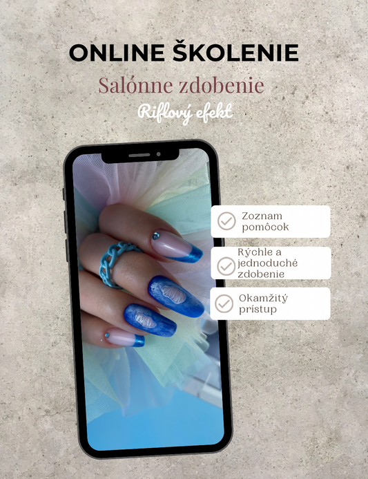 Salónne zdobenie rifľový efekt