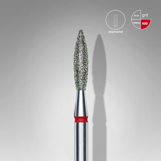 Staleks Diamantový brúsny nadstavec - “flame” red - FA10R023/10